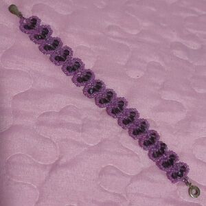 Elegant Purple Beaded Bracelet